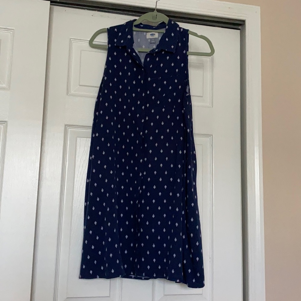 Printed Collar Neck Dress
